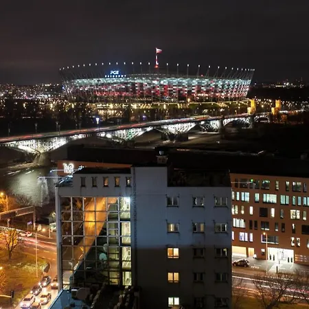 River Front, Great View From 14th Floor, Next To Pge Narodowy Stadium, Torwar - By Warsawskyline